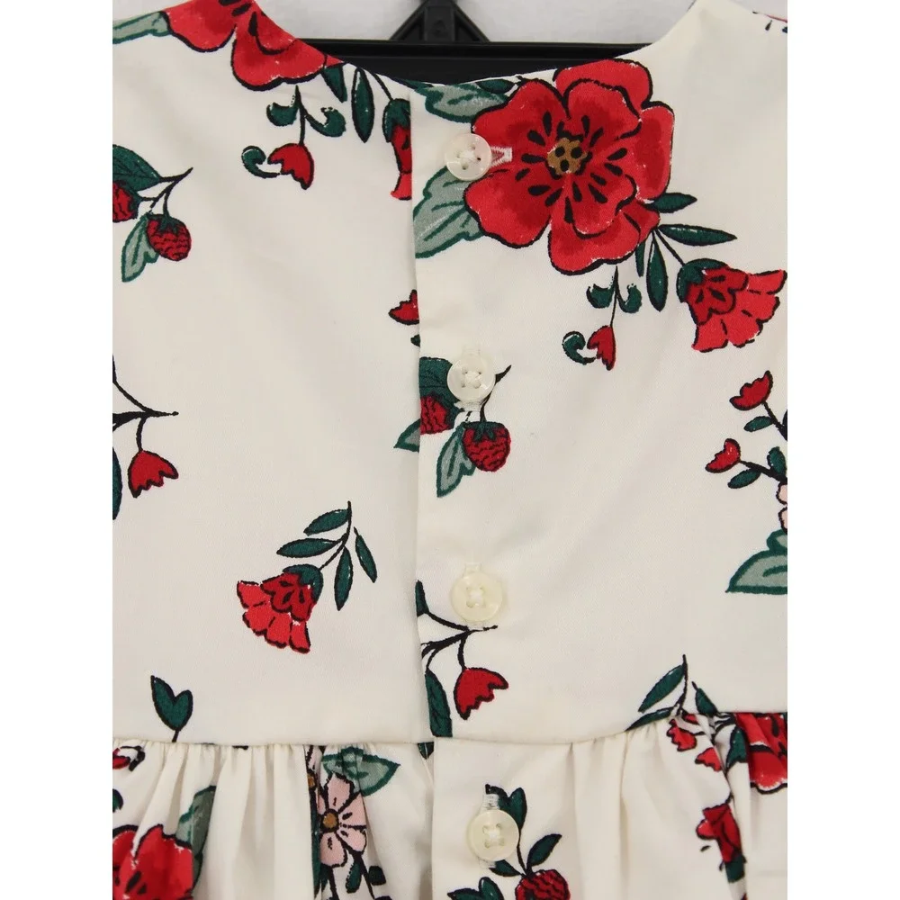 Carters Baby Girl Floral Sleeveless Dress Red White 6 Months 1R618110